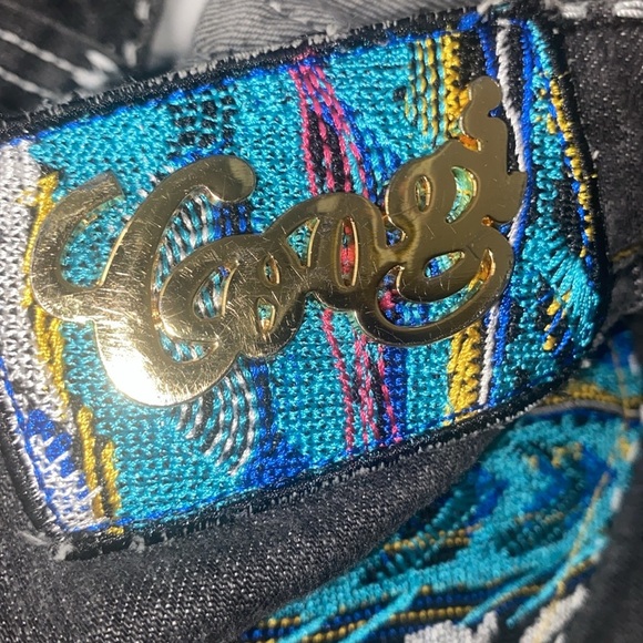 COOGI 101-041747 7/8 25 WASHED BLACK STRAIGHT LEG W/TOP STITCHING&CONTRAST CUFF - Picture 15 of 16